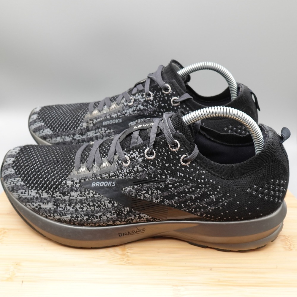 Brooks Shoes Women 11 Black Levitate 3 Knit Running Sneakers 1203001B047 Flaws